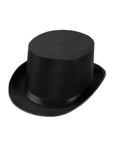 On the hunt for a high quality top hat that will pair with the rest of your costume's look this year? Then look no further than our Black Deluxe Satin Top Hat. Whether you're dressing up as a gangster, a spy, or Abraham Lincoln, you will be looking your best and more when you are sporting this formal headpiece. Featuring an all black satin design with a black ribbon accent lining the base, you won't want to miss out on this one. Costumes College, Flapper Headband, Black Top Hat, Black Platform Shoes, Halloween Costumes College, Black Accessories, Red Band, Black Tie Event, Bell Bottom Pants