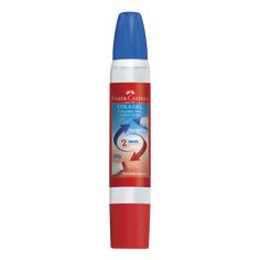 a tube of deodorant on a white background with red and blue trim