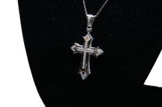 French Inspired Cross Pendant (925 Silver) Embrace the essence of minimalism combined with spiritual symbolism with this beautifully crafted cross pendant. Designed for both men and women, this piece blends understated style with a touch of sparkle, suitable for any occasion and every ensemble. Product Features: Material: Crafted from genuine 925 Sterling Silver, ensuring a polished finish and longevity. This pendant is made to be both tarnish-resistant and hypoallergenic, ideal for sensitive sk Elegant Sterling Silver Crucifix Necklace, Spiritual White Gold Cross Pendant Necklace, White Gold Sterling Silver Cross Necklace, White Gold Crucifix Necklace Spiritual Style, White Gold Cross Jewelry For Spiritual Style, Spiritual White Gold Crucifix Cross Necklace, Spiritual White Gold Cross Jewelry, Spiritual White Gold Crucifix Necklace, White Gold Crucifix Necklace