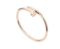 CRB6062517 - Juste un Clou bracelet SM - Pink gold - Cartier Juste Un Clou Bracelet, Backless Blouse Designs, 18k Rose Gold, Pink Gold, Cartier, Pink And Gold, Blouse Designs, Gold Bracelet, Rose Gold