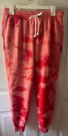 Size medium for women. Sweatpants are Wild Fable (Target) and hand bleach by me. Women Sweatpants, Tie Dye Sweatpants, Bleach Tie Dye, Wild Fable, Body Works, Jogging, Gender Neutral, Bleach, Tie Dye