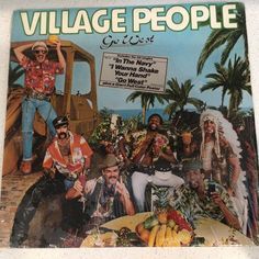 the cover of village people magazine, featuring an image of men in native garb