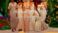 Sims 4 Wedding Dress CC Children Of The Sea, Cc Packs, Sims 4 Children, Wedding Themed, Sims 4 Mm, Sims4 Clothes