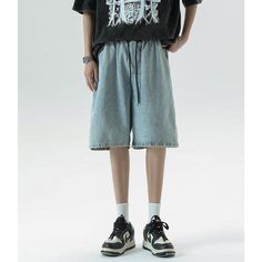 M-027-04 Medium Wash Cotton Washed Shorts, Distressed Dark Wash Cotton Shorts, Acid Wash Bottoms With Built-in Shorts, Acid Wash Cotton Shorts, Dance Pants Hip Hop, High-waisted Denim Shorts With Elastic Waistband, Dance Pants, Tactical Pants, Jeans Material