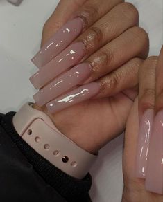 Solid Color Acrylic Nails, Cow Nails, Solid Color Nails, Drip Nails, Simple Acrylic Nails, Exotic Nails