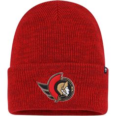 Keep Ottawa Senators team spirit at the top of mind with this Brain Freeze knit hat from '47. It features an embroidered team logo and woven graphics along with a classic cuffed design. Melt away cold temperatures in Ottawa Senators style with this eye-catching knit cap. Senator Styles, Brain Freeze, Ottawa Senators, Cold Temperature, Knit Cap, 47 Brand, Shop Fans, Knit Hat, Ottawa