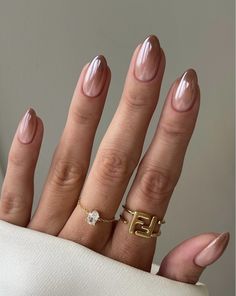 Mistral Nail Ideas, Hey Great Nails, Ombre Nails Biab, Ombre Pigment Nails, Ombré Biab Nails, Biab Chrome Nails, Eyeshadow Nails Art, Chrome Biab Nails, Nail Inspo One Color