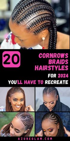 Elevate your hairstyle game with the latest cornrows braids trends. Cornrows Braids Hairstyles 2024 showcases a stunning array of styles for black women, kids, and more. Explore the versatility of cornrows braids hairstyles short or experiment with unique designs featuring beads. Our collection redefines elegance and creativity in cornrows braids hairstyles, setting the trend for 2024. Cute Cornrows Braids Black Women, Simple Cornrow Styles For Black Women, African Hairstyles Braids Cornrows Pictures, Braided Hairstyles 2024 Trends, Cornrow Hairstyles 2024, Latest Cornrow Hairstyles 2024 Trends, Trending Braid Hairstyles 2024, Cornrows Braids For Black Women 2024, Elegant Cornrow Hairstyles