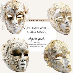 Venetian Masks Art, Mask Venice, Gold Masquerade Mask, Mask Venetian, New Year Clipart, Venice Mask, Venetian Masks, Png Graphics, Wedding Clipart