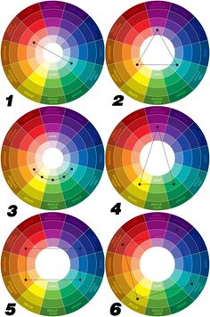 the color wheel is shown with different colors