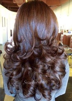 Curl At The End Of Hair, Step Haircut, Haircuts For Long Hair With Layers, Long Shiny Hair, Brown Hair Inspo, Asian Short Hair, Hairstyles For Layered Hair, Long Layered Haircuts, Hair Stylies