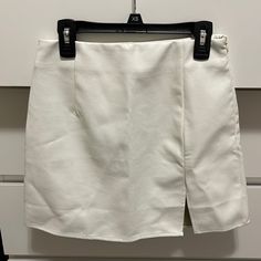 Nwt White Leather Skirt From Oasis Elegant Short Skirt For Day Out, White Pencil Mini Skirt For Day Out, White Leather Skirt, White Leather, Oasis, Leather Skirt, Womens Skirt, Color White, Skirt