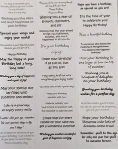 some type of birthday card with words on it