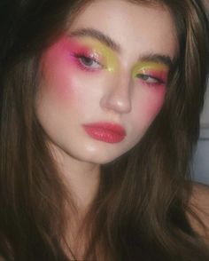 Colour Harmony Makeup, Colourful Makeup, Artsy Makeup, Drag Makeup, Ethereal Makeup, Pinterest Makeup, Fancy Makeup, Crazy Makeup, Creative Makeup Looks