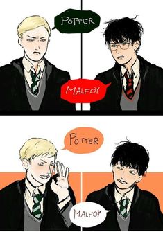 harry potter and malfoy are talking to each other