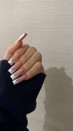 clean🧼🧿 Pointed Nails, Basic Nails, School Nails, Cute Gel Nails, Nail Jewelry, Elegant Nails, Chic Nails, French Nails, Manicure And Pedicure