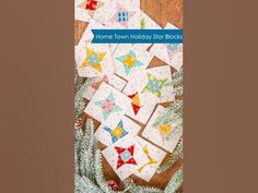 the cover of home town holiday star blocks