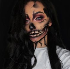 Horror Smink, Halloweenský Makeup, Halloween Make-up Looks, Holloween Makeup, Cute Halloween Makeup, Amazing Halloween Makeup, Halloween Makeup Scary, Halloween Makeup Inspiration