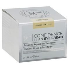 Perfect for even the most sensitive skin, this revolutionary moisturizing eye treatment brightens the look of your eyes to make them appear instantly more awake. While the exclusive apricot tint and Drops of Light Technology visibly color-correct and brighten, proprietary Anti-Aging Armour Rejuvenating Concentrate and other high-performance skin-loving ingredients - including a super ceramide complex, chrysin, licorice root, avocado and squalane - work to hydrate, smooth and refresh. From helpin Under Eye Bags, Licorice Root Extract, Turmeric Root, It Cosmetics, Collagen Peptides, Licorice Root, Vegan Skincare, Anti Aging Cream, Flower Extract