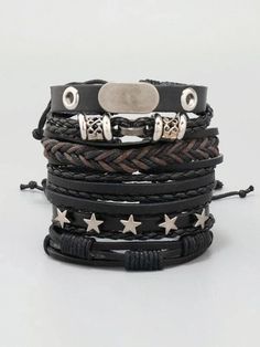 Alt Bracelets, Grunge Bracelets, Emo Bracelets, Goth Bracelets, Punk Bracelets, Guitar Bracelet, Music Note Bracelet, Cool Bracelets, Leather Bracelets For Men