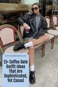 11+ Coffee Date Outfit Ideas That Are Sophisticated, Yet Casual. Looking for a date outfit that fits the coffee shop aesthetic. The coffee aesthetic is a relaxed, casual date outfit. Check out the date aesthetic and date ideas aesthetic for a coffee shop. These date outfits are for the summer or winter date looks that have the coffee aesthetic. Coffee shops are the perfect first date and date ideas. Check out date outfits to fit that coffee aesthetic. #coffeeaesthetic #coffeeshopaesthetic #dates Coffee Date Outfits Summer, Relaxed Date Outfit, Movie Date With Friends Outfit, Winter Coffee Shop Outfit, First Date Coffee Outfit, Coffee Shop Outfit Winter, Fall Coffee Date Outfit, Cute Simple Date Outfits, Walking Date Outfit