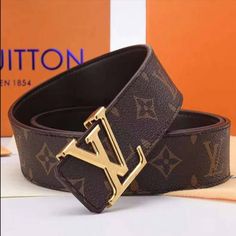 Men's luxury leather belt. Material: Leather Buckle Clasp: Stainless Steel Available in size 36, 40, 42 inch. with 5 adjustable holes Lv Belt Men, Luxury Belts For Men, Mens Designer Belts, Luxury Belts, Louis Vuitton Belt, Designer Belts, Lv Belt, Genuine Leather Belt, Mens Luxury