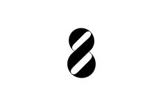 the letter s is made up of black and white lines