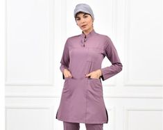 Buy Plum Color Modest Scrub Set, Muslim Nurse Scrub, Medical Scrub, Women's Scrub Set, Scrub Uniform, Nurse Dress, Medical Uniform, MOODA064 Online in India - Etsy