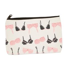 Bras All Over Zipper Pouch Pink Zipper Pouch Organizer For Storage, Pink Organizer With Zipper Pouch For Storage, Pink Zipper Pouch Case, Gift Organizer With Zipper, Zipper Pouch Case For Gifts, Red Keychain, Girls Keychain, Hallmark Cards, Hand Screen Printed