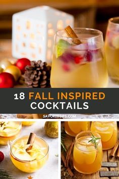 fall inspired cocktails that are perfect for the holidays