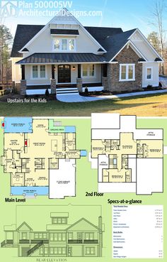 two story house plans with large front and back porch