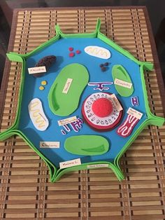 a close up of a tray with different items on it