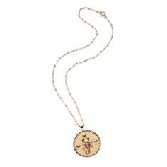 Scorpio October 23 - November 21 We love you because you are... Passionate Inquisitive Patient... well most of the time Coin pendant made of sterling silver dipped in 14k gold, measuring 1.2" in diameter. DOUBLE SIDED: please click through the images to see the design on each side. Can be worn either way! Includes your choice of chain necklace and leather cord: Choose delicate 16-18" Satellite Chain, 18" Adjustable Drawn Link Chain, or 32" Mini Twist Link Gold Plated Chain Leather cord may be ti Zodiac Sign Round Amulet Jewelry, Spiritual Zodiac Sign Round Jewelry, Luxury Zodiac Sign Necklace, Spiritual Zodiac Sign Jewelry, Spiritual Zodiac Sign Medallion Jewelry, Luxury Silver Zodiac Sign Necklace, Mini Twists, Pendant Bails, Zodiac Pendant