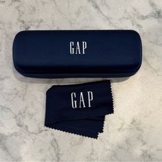 Brand New! Navy Blue Gap Zippered Case. Can Be Used As Pencil Case, Too! Also Comes With Gap Cleaning Cloth Wipe. Size Approx 6.5” X 2.25” X 2” Blue Rectangular Case For Personal Use, Blue Portable Rectangular Case, Portable Blue Cases For Personal Use, Portable Blue Case For Personal Use, Blue Rectangular Cases For School, Blue Rectangular School Case, Trendy Blue Rectangular Pencil Case, Cloth Wipes, Cleaning Cloth