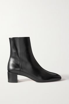 aeyde's 'Linn' boots have been meticulously crafted in Italy from smooth black leather that's polished to the highest shine. They're set on a stacked block heel and have sleek square toes. Pair yours with everything from white denim to floaty midi skirts. How To Wear Ankle Boots, Winter Fashion Outfits Casual, Shoes Boots Ankle, Only Shoes, Midi Skirts, Boot Pumps, Brown Leather Boots, Shoe Style, White Denim