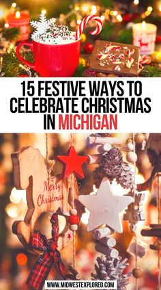 15 Festive Ways to Celebrate Christmas in Michigan Michigan Snow, Christmas Trips, Michigan Christmas, Christmas Towns, Christmas Destinations, Travel Things