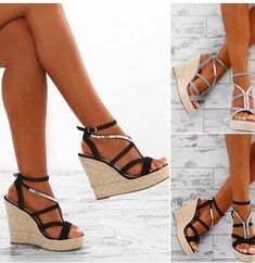 Comfortable Wedges Sandals, Lace Up Wedge Sandals, Professional Skills, Comfortable Wedges, Summer Wedges, High Heel Wedges, Womens Sandals Wedges, Ankle Strap Pumps, Open Toe Shoes