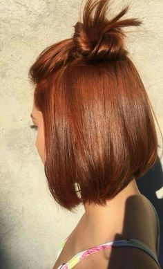 Copper Hair Color, Penteado Cabelo Curto, Hair Color Balayage, Orange Hair