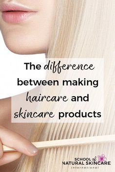 Do you already make skincare products and now want to try making haircare products too? Keep reading for some important differences you need to understand. Make Skincare, Natural Organic Skincare, Cosmetics Ingredients, Natural Bar Soap, Body Butters, Natural Haircare, Diy Body, Natural Health Remedies, Shampoo Bar