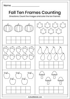 printable worksheet for fall and autumn