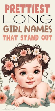 Prettiest long girl names Long Girl Names, Nature Inspired Names, Long Names, Girl Names With Meaning, Unique Girl Names, Girls Unique, With Meaning