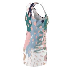 A feminine and stylish, yet really comfortable dress, this high quality All over print Abstract in Pink and Green racerback dress is appealing from every angle. Inspired by the freedom of creativity, it will instantly become your all-time favorite. Runs true to size XS S M L XL 2XL Width (at bottom hem), in 19.02 20.00 21.02 22.01 23.03 24.02 Width (at chest), in 15.00 15.98 17.01 17.99 19.02 20.00 Length (front HSP), in 32.01 32.99 33.50 34.02 34.49 35.00 Sleeveless Mini Dress With Abstract Print For Spring, Sleeveless Spring Dresses With All Over Print, Spring Sleeveless Dress With All Over Print, Stretch Dresses With All Over Print For Summer, Summer Racerback Dresses, Fitted Racerback Summer Dress, Summer Stretch Racerback Mini Dress, Stretch Racerback Mini Dress For Summer, Summer Stretch Mini Dress With Racerback