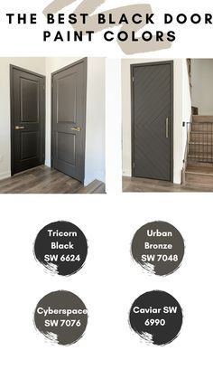 the best black door paint colors for interior doors and windows in your home or business