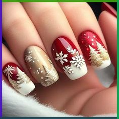 Valentine day nails idea 2024 Winter Motifs, Classy Nail Art Ideas, New Years Eve Nails, Nail Art For Beginners, Winter Nail Art