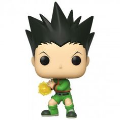 the pop vinyl figurine is shown in front of a white background and has black hair