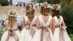 Dressed In White, Ring Bearers, Wedding Photo Albums, Wedding Flower Girl, Wedding With Kids, Wedding Plans, Flower Girls, Christmas Wedding, Girl Dresses