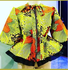 Latest Blouse Styles, Ankara Peplum Tops, Stylish Naija, Latest Ankara Styles