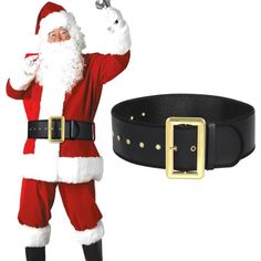 Christmas Santa Beltthis Vintage Santa Belt Fits Both Men And Women. A Classic Wide Belt Look In Black With Gold Square Metal Pin Buckles Is Perfect For Pairing With Santa Costumes And Pirate Outfits. Make You Stand Out Even More In The Crowd Made Of Soft Leather: This Santa Adult Belt Is Made Of High-Quality And Comfortable Pu Leather With Neatly Stitched Edges For A Smooth And Durable Finish. Not Easy To Break And Fade, Can Serve You For A Long Time. Versatile Wide Belt: This Black Pirate Belt Pirate Belt, Santa Claus Belt, Santa Costumes, Black Pirate, Santa Belt, Costume Carnaval, Santa Belts, Pirate Outfit, Santa Costume