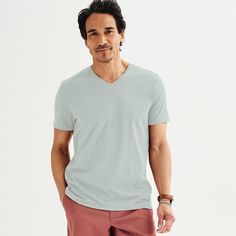 Versatile style. Whether you wear it alone or as a layering piece, you can't go wrong with this versatile Apt. 9 tee.Versatile style. Wear this men's Apt. 9 t-shirt alone or as a layering piece. Click on this MEN'S GUIDE to find the perfect fit and more!PRODUCT FEATURESV-neckShort sleevesStretch fabricTag freeSoft touchFABRIC & CARECotton/Spandex: Black, Modern White, Blue Beauty, Fog Heather, Frost Wind, Oatmeal, Lime Crush, Green Twist, Parasol Peach, Grey Inlay, Prima SageCotton/Polyester/Spa Cotton V-neck T-shirt For Layering, Relaxed Fit V-neck T-shirt For Layering, Casual Gray T-shirt For Layering, Blue Beauty, Versatile Style, Layering Pieces, V Neck Tee, Modern Fit, Mens Tees