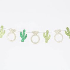 Mini Cactus Party Garland - Stag & Hen Cactus Bachelorette, Scottsdale Before The Veil, Bachelorette Banner